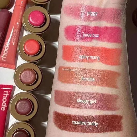 Brand Makeup Blusher Rouge Powder Pocket Blush Lipstick Cheek Hydrating Stick Natural Cream Lip Gloss Cheek Easy Apply Color