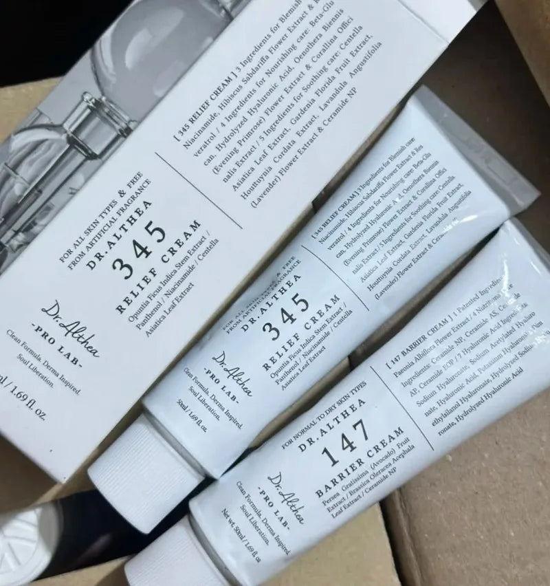 Original Dr.Althea 345 Face Cream Korean Skincare Skin-softening Moisturize FaceCream Gentle Repairing Suitable for Sensitive